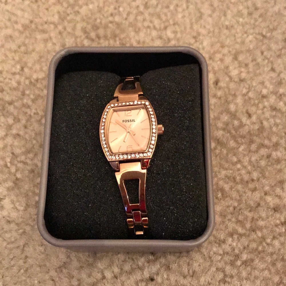 Fossil rose gold watch NWT